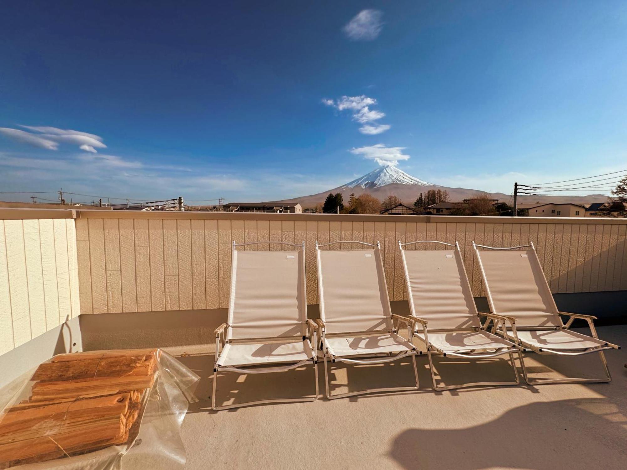 ヴィラ山間堂 Terrace Villa Bbq Bonfire Fuji View Annovillas Fujikawaguchiko Eksteriør billede